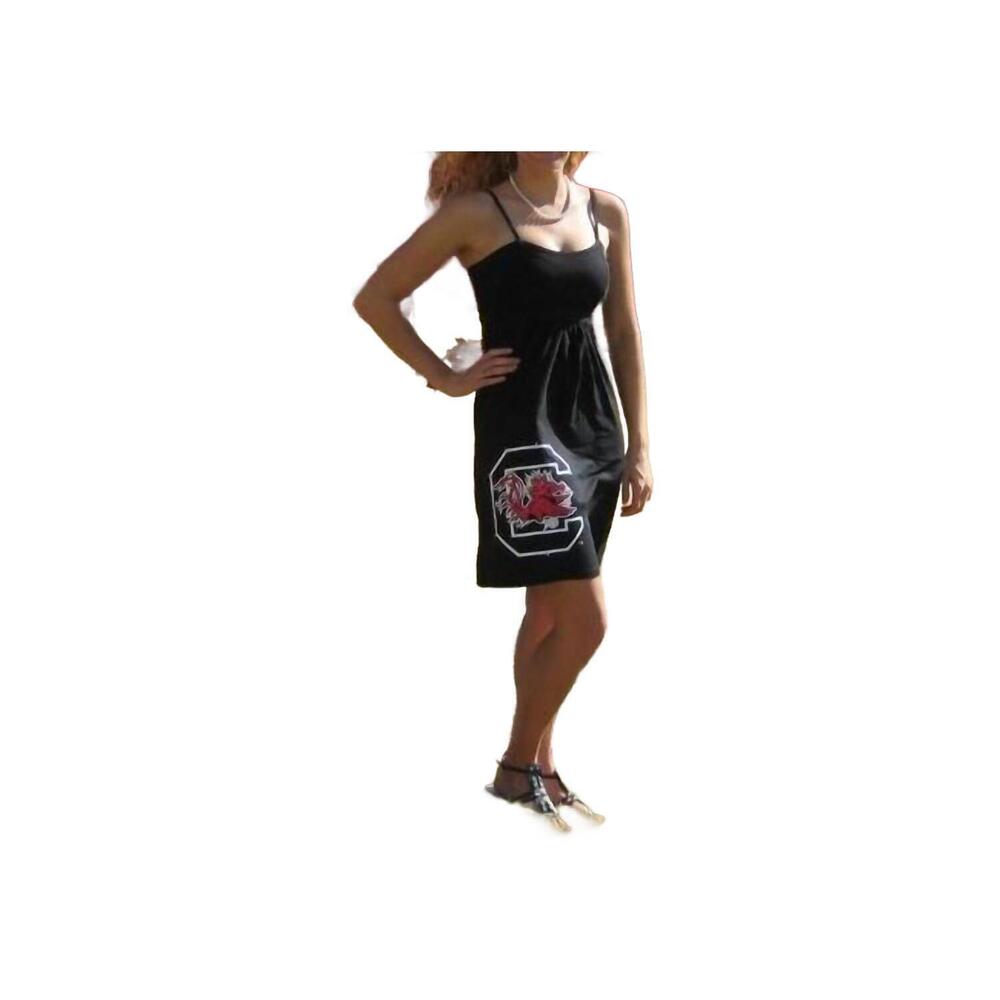 NEW GLITTER GEAR university of south carolina logo swarovski crystal dress in bl